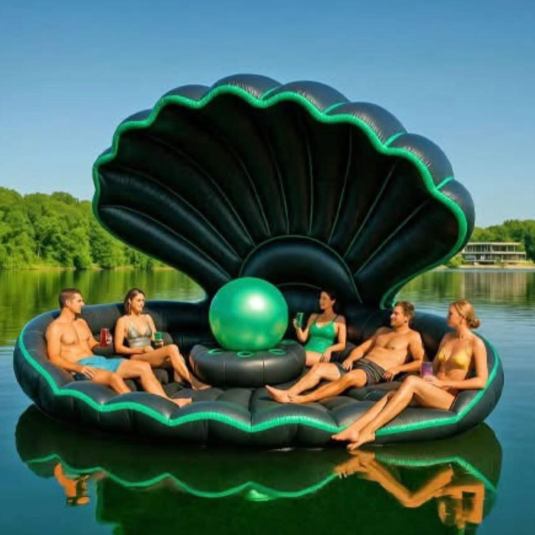 Inflatable hot tub with fridge and cooler - Model 3