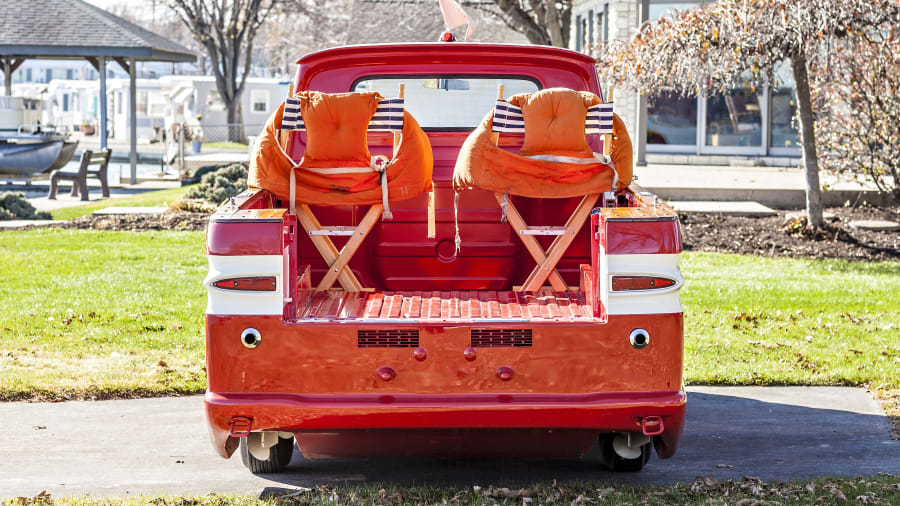 1961 Chevrolet Corphibian, multi-cylinder amphibious vehicle, classic marine engine