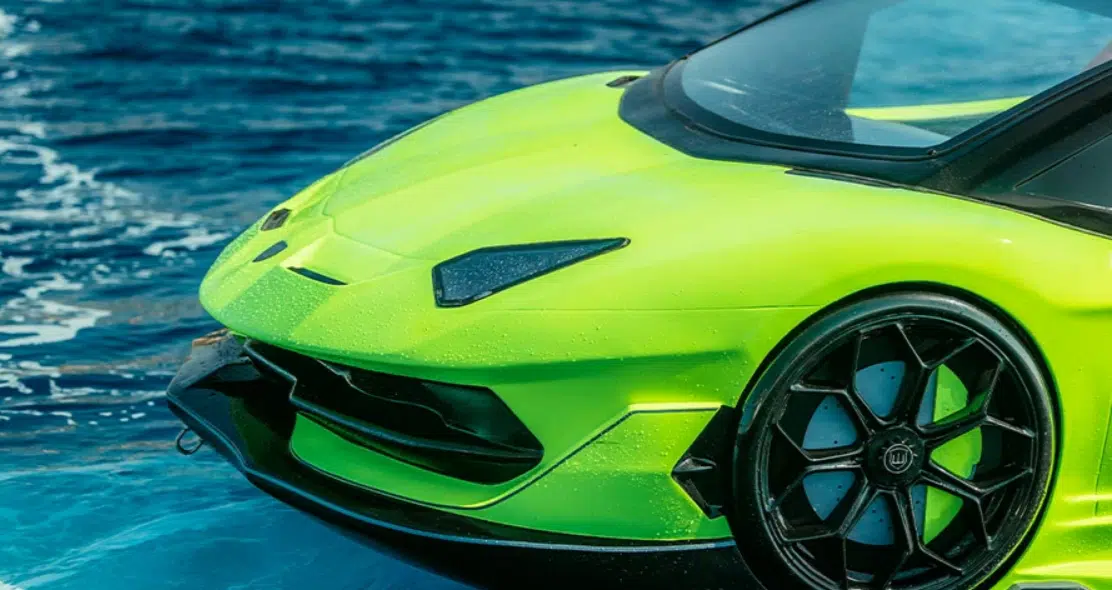 Lamborghini Aventador SVJ, water cars