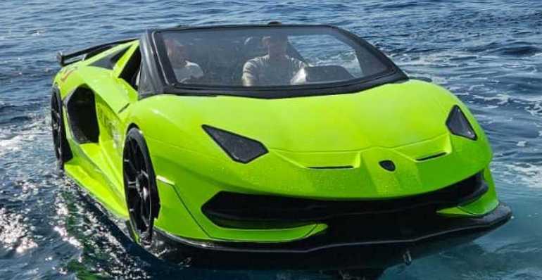 Lamborghini Aventador SVJ 63 Jet Car, limited edition exotic jet car, performance marine car