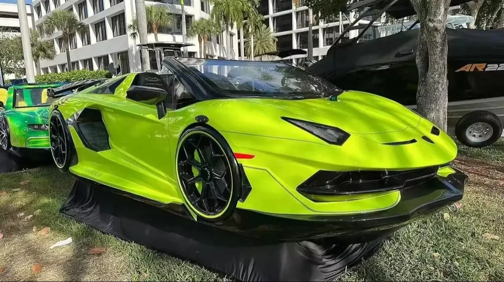 Lamborghini Aventador SVJ, water cars