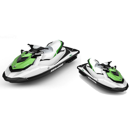 Petrol Multicolor FRP Water Scooter, 2-seater marine scooter