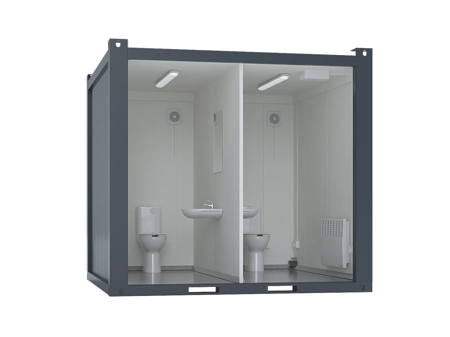 10′ Toilet Container, Premium